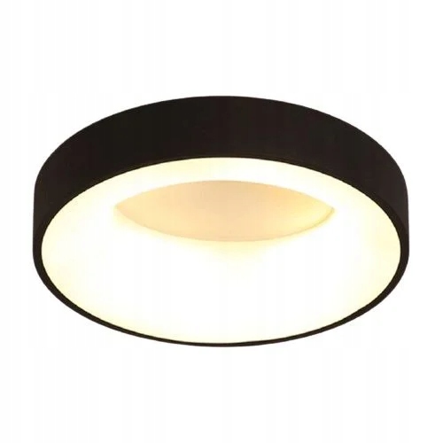Stropné svietidlo Led s diaľkovým ovládaním, variabilná farba, čierny, okrúhly, 45 cm Abigali