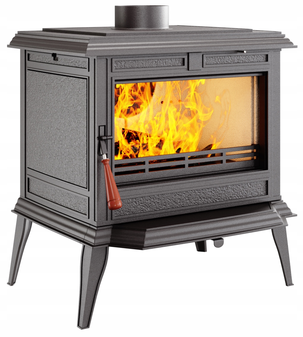 Litinová koza volně stojící kamna litinová kamna 12,3 kW krb Athena dřevo