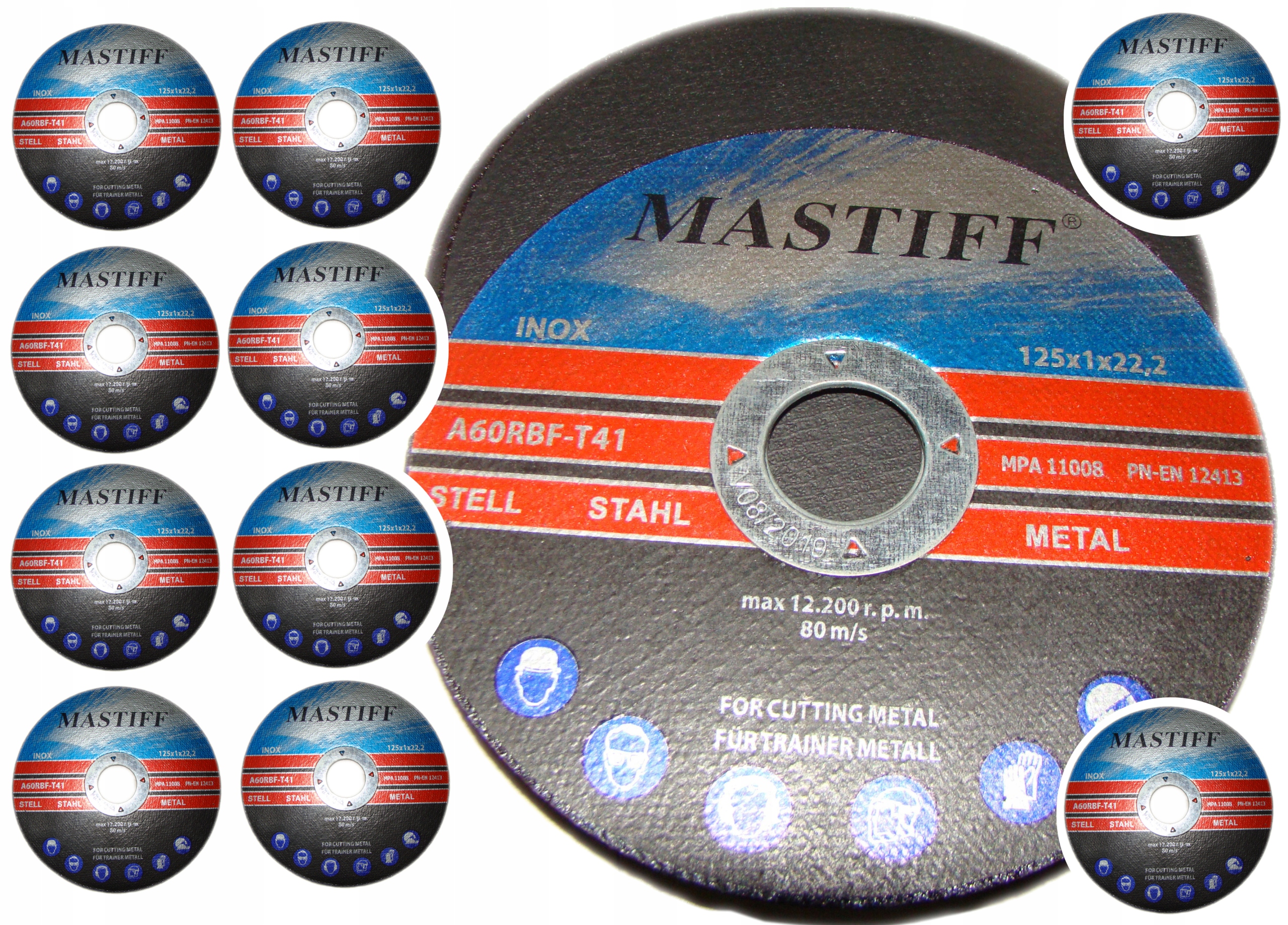 TARCZE TARCZA DO CIĘCIA STALI METALU 125x1,0 MM