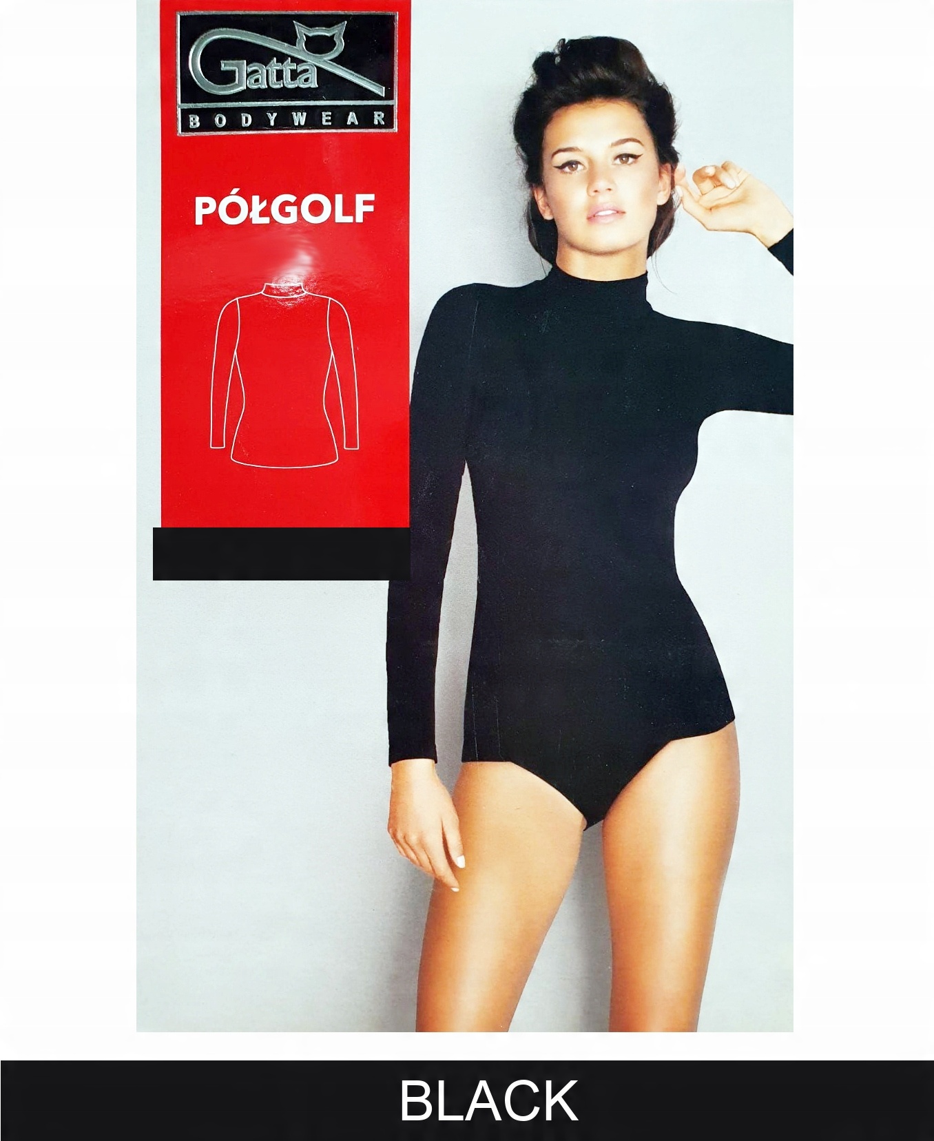 

Gatta Koszulka Półgolf S/Black
