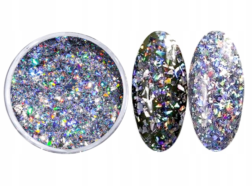 

Bling Bling Hologramy Ab Aurora Opal srebrne holo