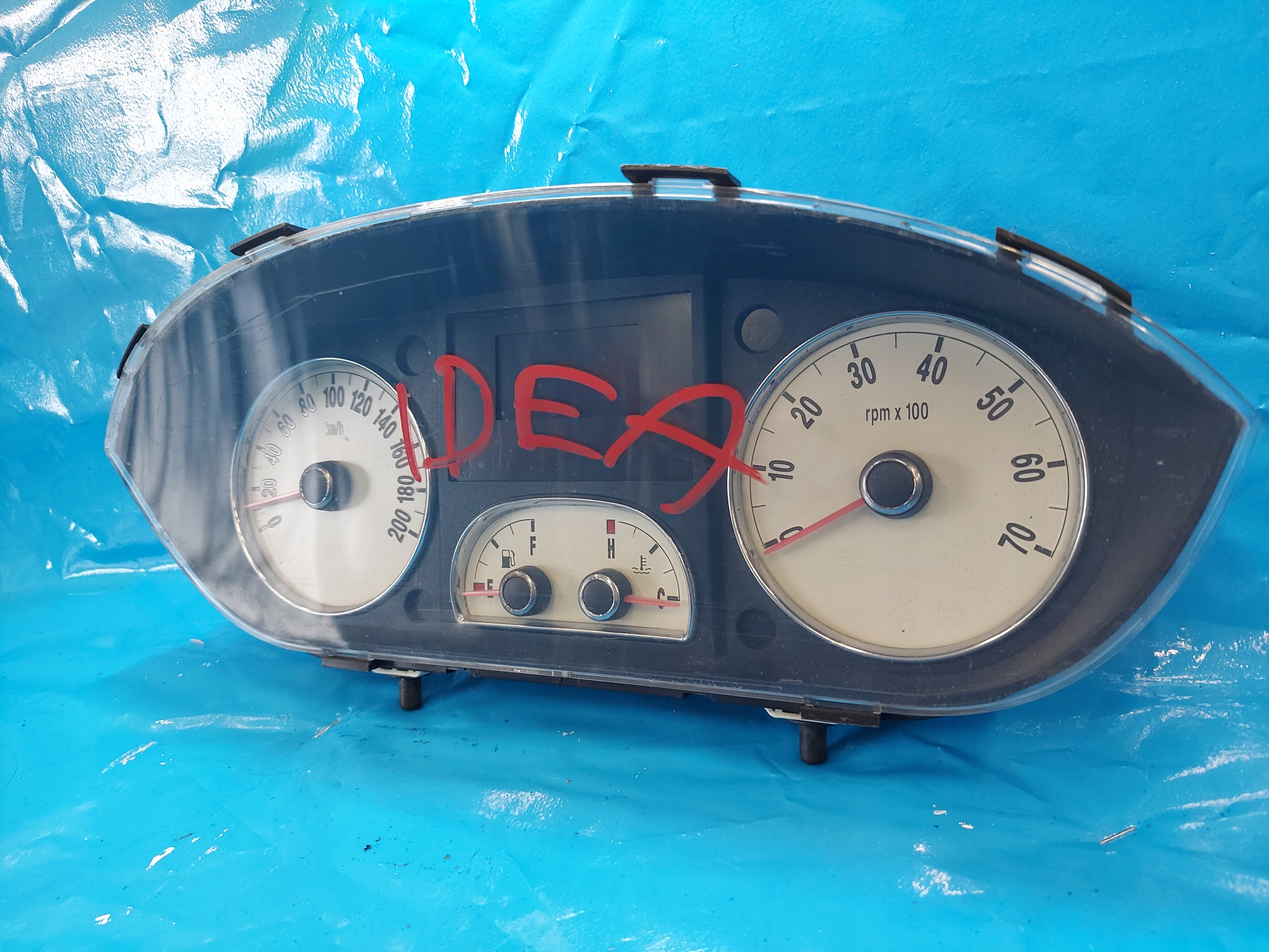 dials clock FIAT IDEA petrol