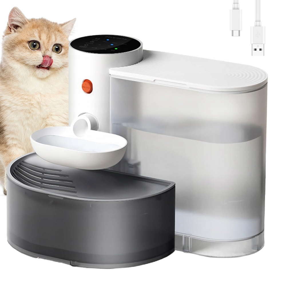 Levně 3L Fontána Napáječka Pro Kočky Psa Miska Automatická Napáječka Tichá