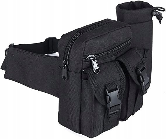 NERKA TAKTYCZNA SASZETKA WOJSKOWA UCHWYT NA BIDON Kolor czarny