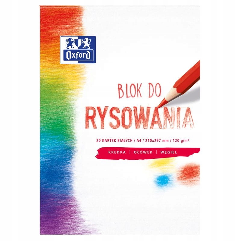 

Blok do rysowania Oxford A4 20K biały 400093195
