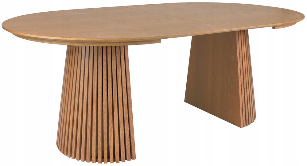 Rozkládací stůl Formisty 120-200 x 120 cm, lamely, dub přírodní