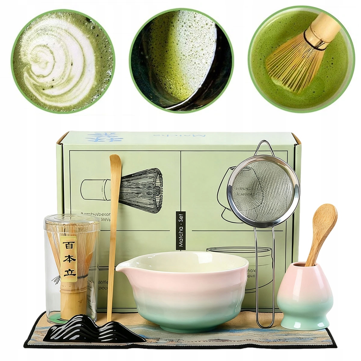 Levně Bambusový Dárková Sada Na Čaj Matchy Chashaku 8 Ks