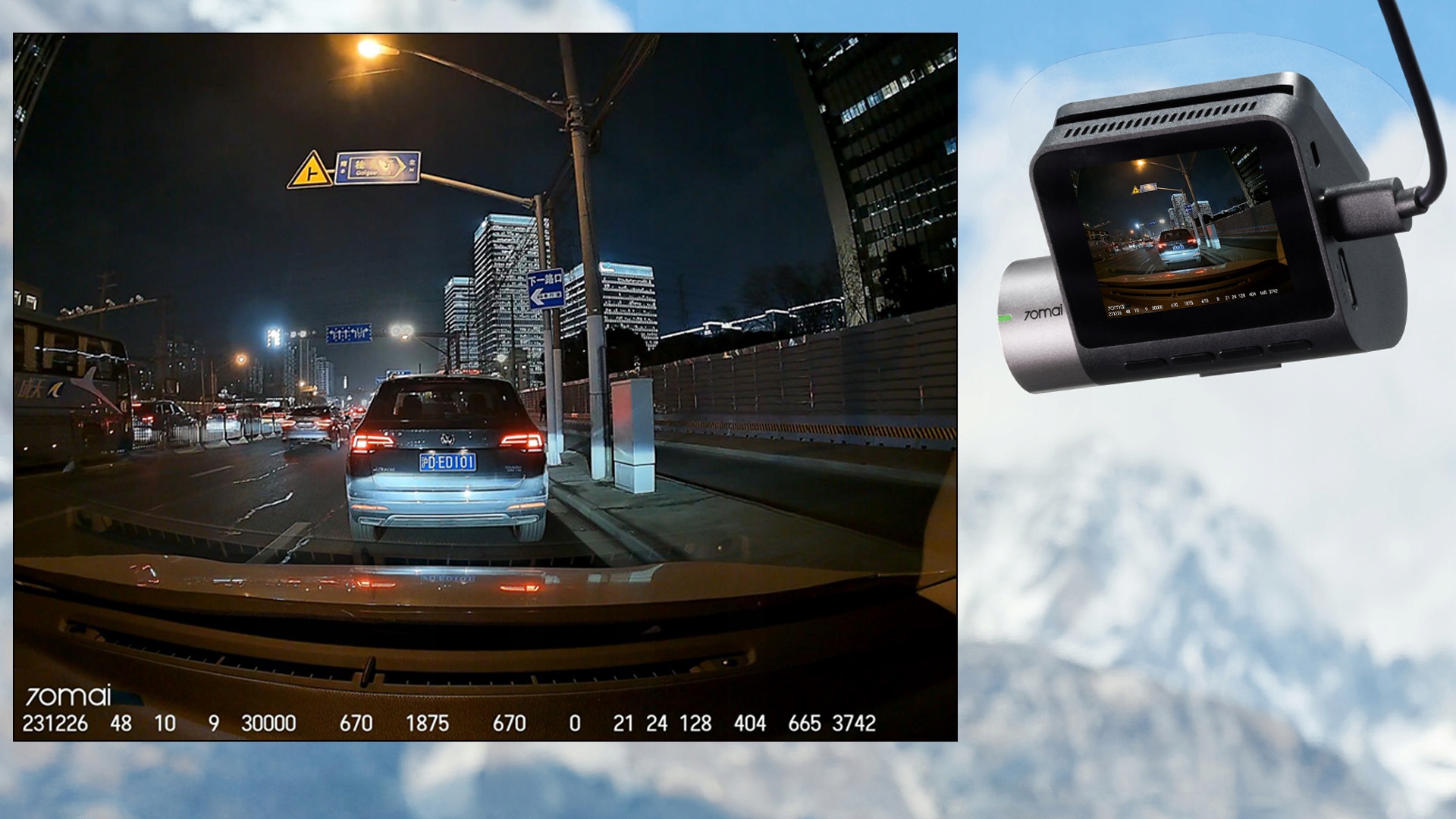 Wideorejestrator 70mai A510 Model A510 DASH CAM