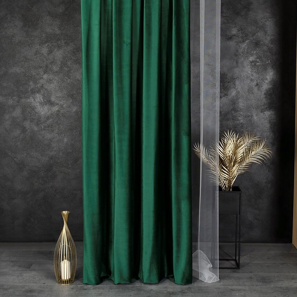 ZASŁONY HOLLAND 140x320 ZIEL PRZELOTKI Na Wymiar Wzór gładki