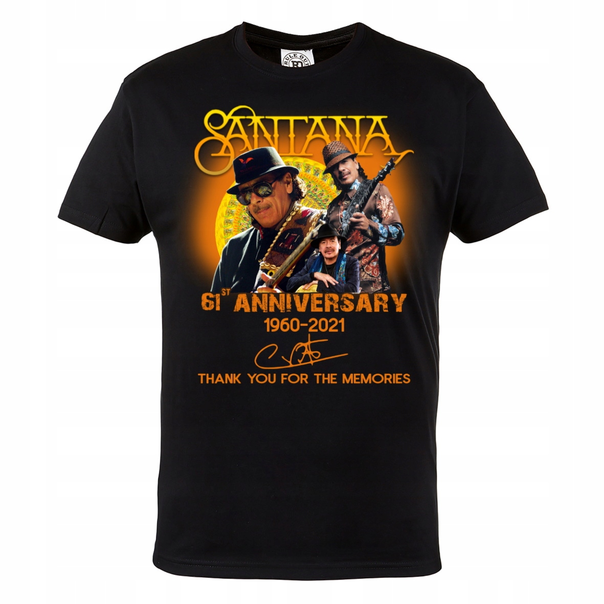 

Meska Koszulka Muzyczna Gitara Carlos Santana