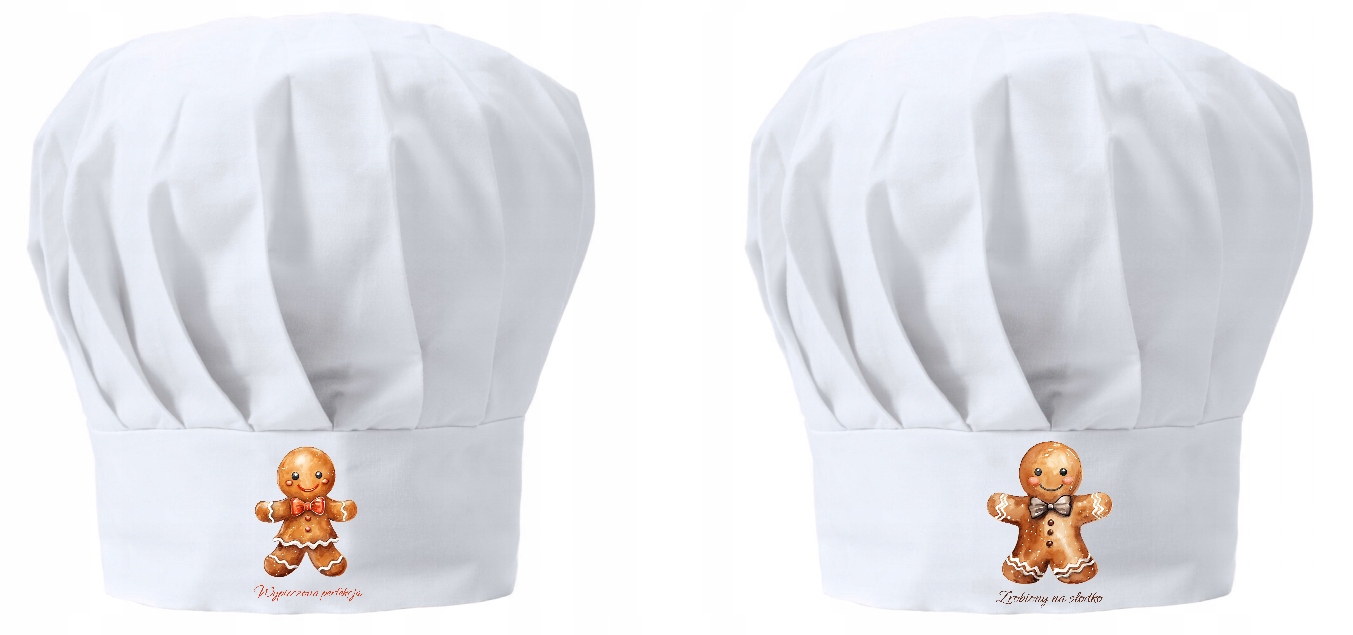 Vánoční kuchařská čepice x2 Upečená dokonalost Vyrobeno na sladko