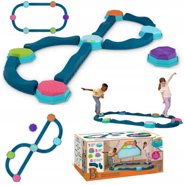 B.Toys muzyczna ścieżka sensoryczna Zestaw do balansowania mix ustawiania