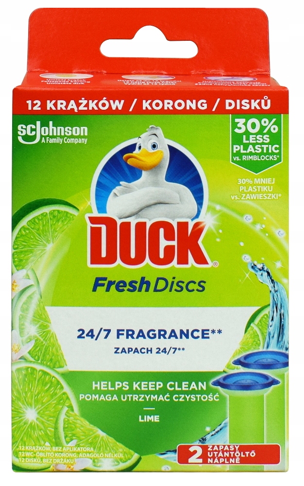 

Duck Fresh Discs Lime Zapas 12 Krążków do Wc