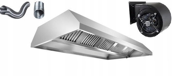 Okap Gastronomiczny Centralny 100x120x40 TURBINA