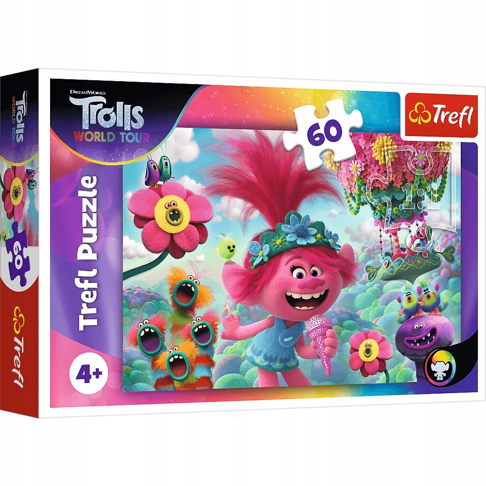 

Puzzle Trolle w muzycznym świecie Trolli 60el.