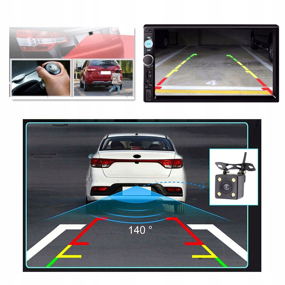 RÁDIÓ 2DIN KÉPERNYŐ 7 USB AUTÓS SD MP3 + KAMERA Márka NCS