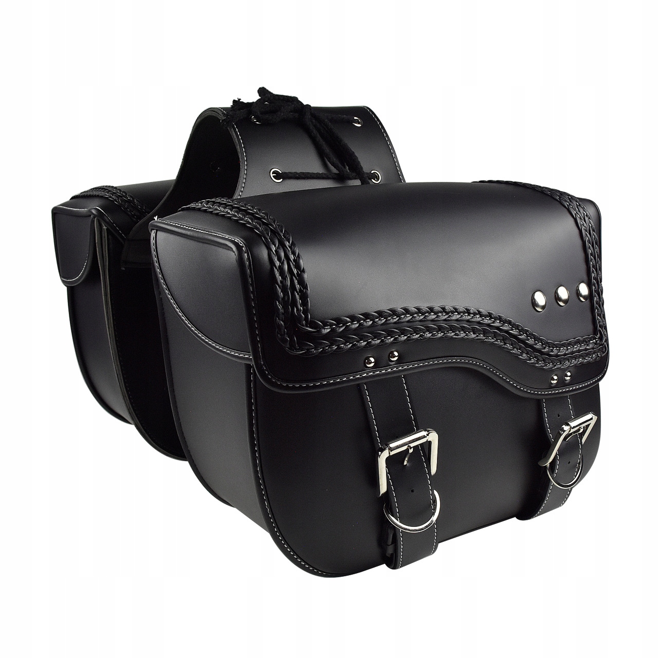 Motocyklové Bočné Tašky Kožené 36x15x30 cm