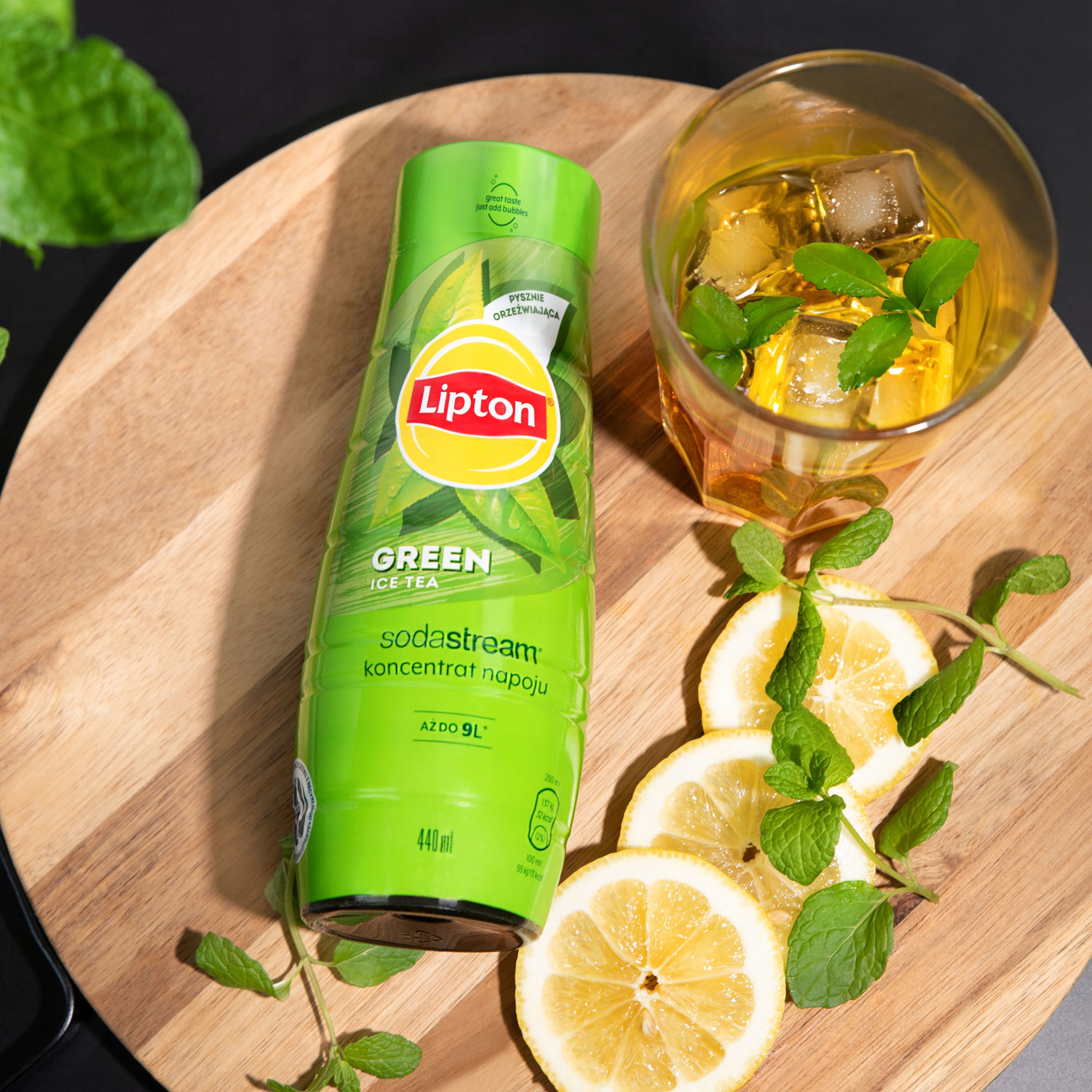 2x Syrop SodaStream Lipton Ice tea green tea koncentrat do saturatora wody Marka SodaStream