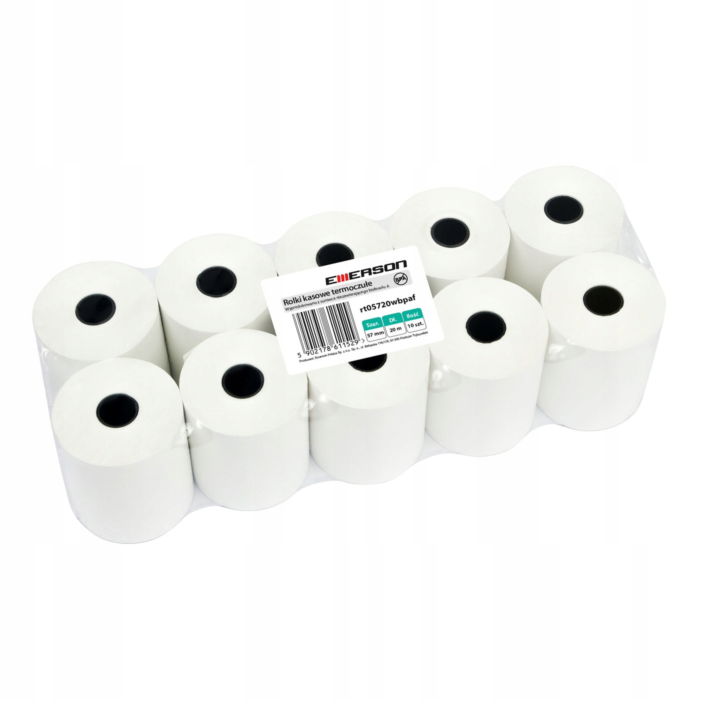 

Rolki kasowe 57/20 Emerson Bpa Free