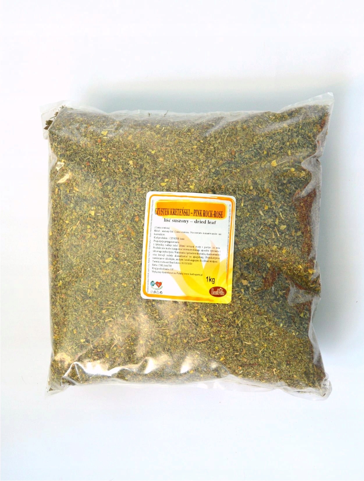 

Czystek kreteński - liść suszony - 1000g (1kg)