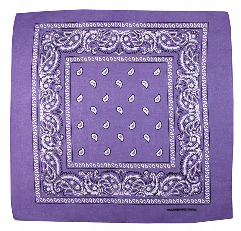 

Bawełniana Bandana, Bandamka Fioletowa