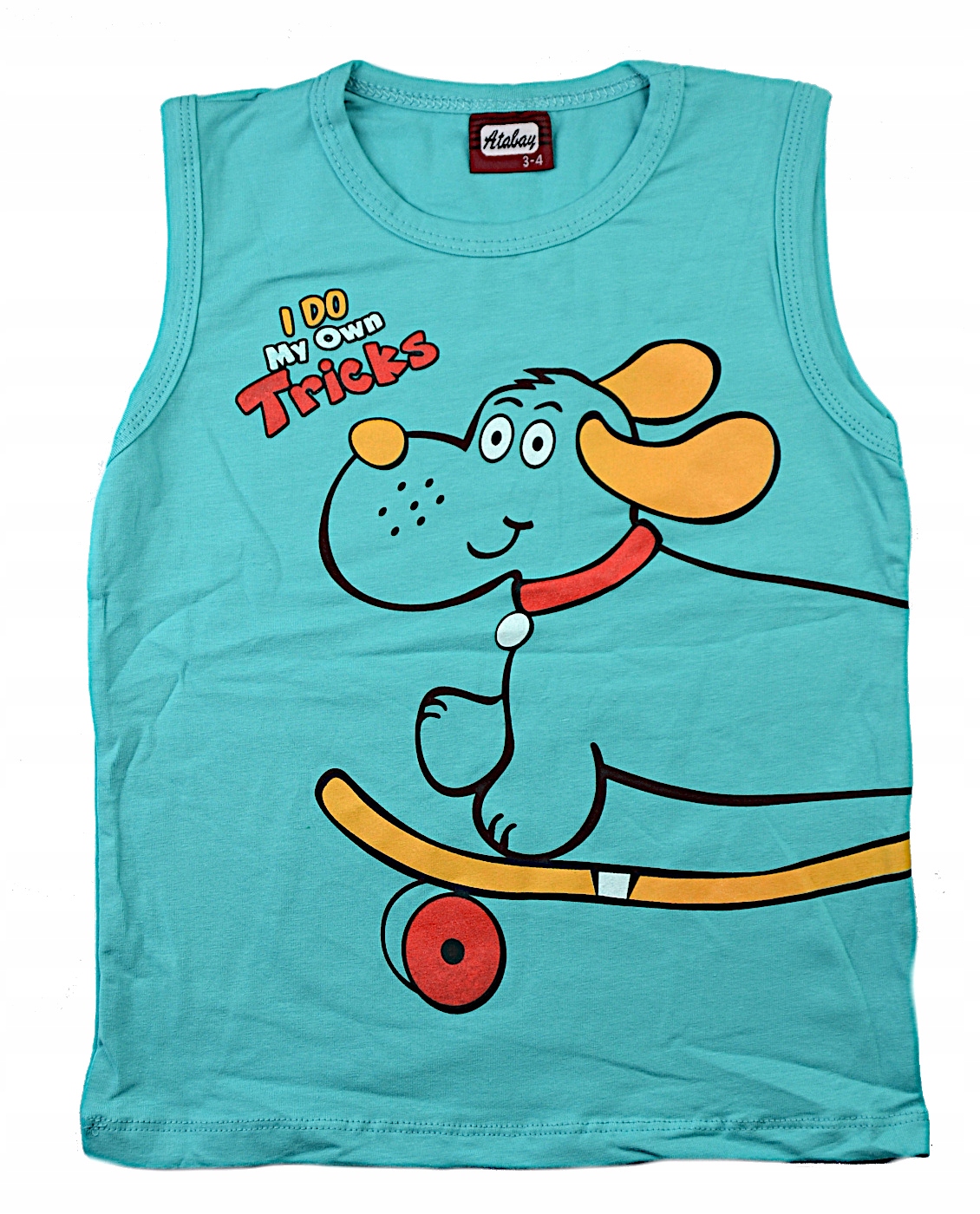 

Koszulka chłopięca Piesek turkus, bawełna roz.104