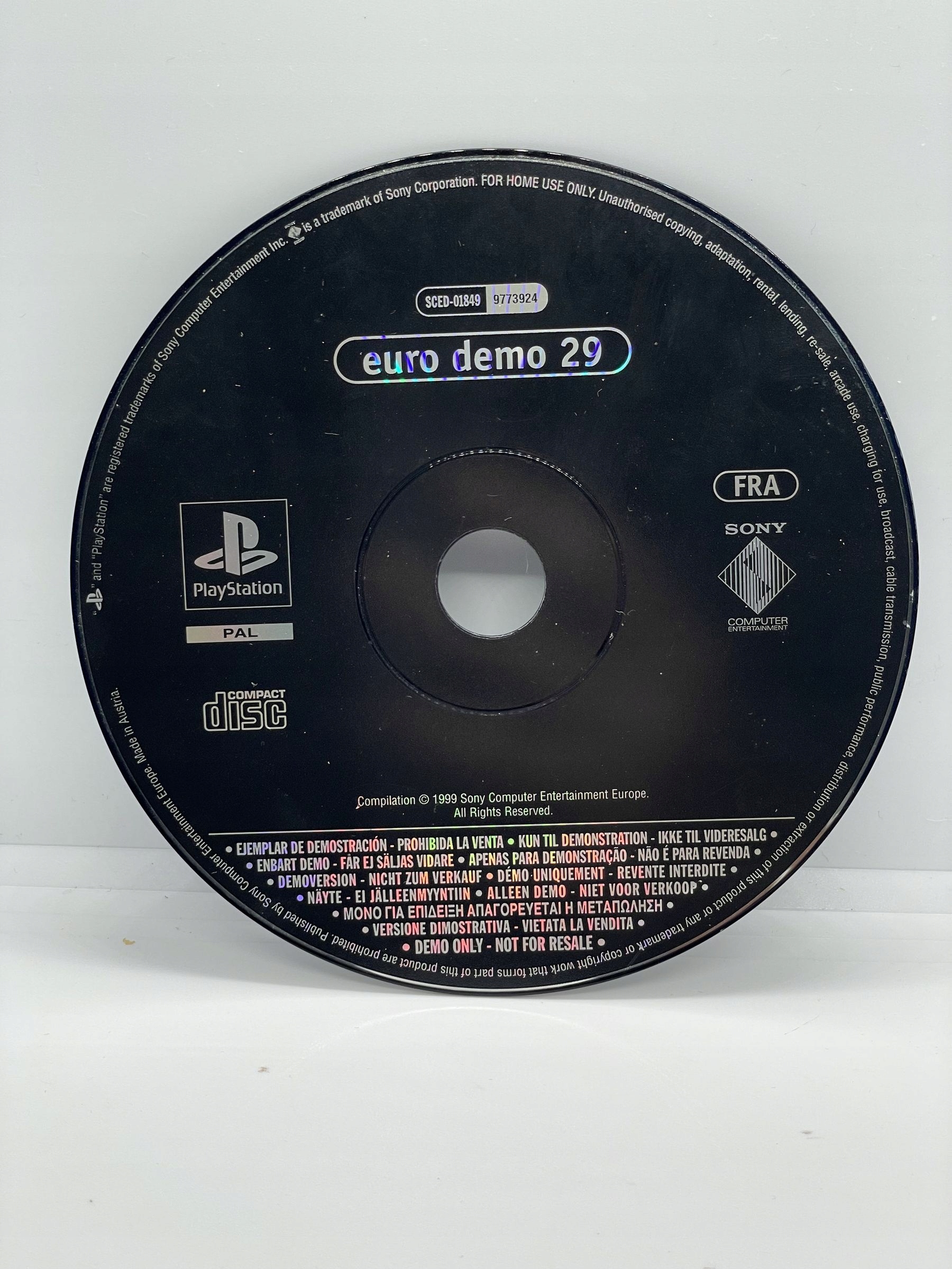 Gra Euro Demo 29 PS1 (CD) (FR)