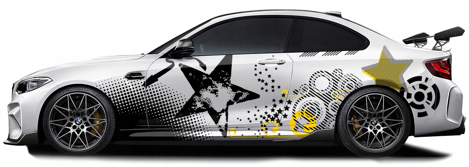 NAKLEJKI na Auto MOTYW GWIAZDY PASKI 94x640cm Producent code MG1147