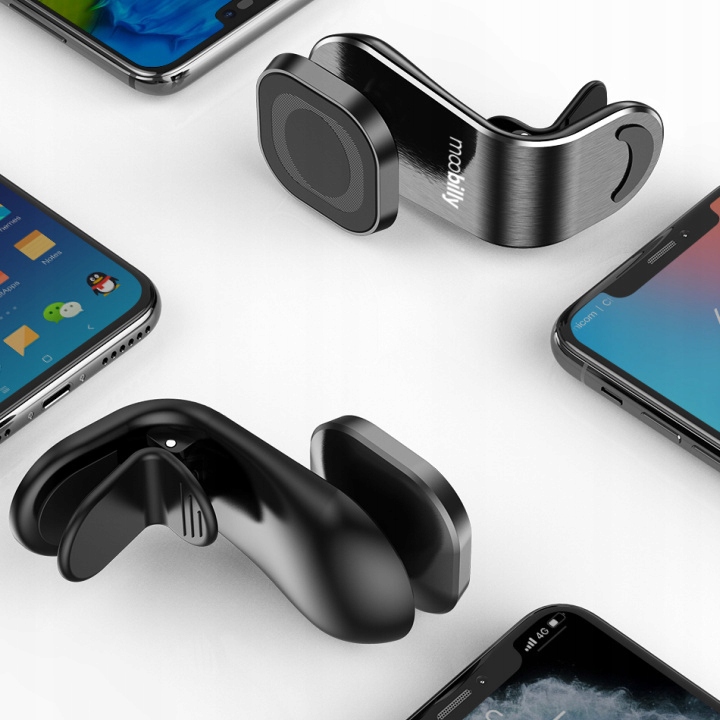 UCHWYT NA TELEFON DO SAMOCHODU BARDZO MOCNY MAGNES Kolor czarny