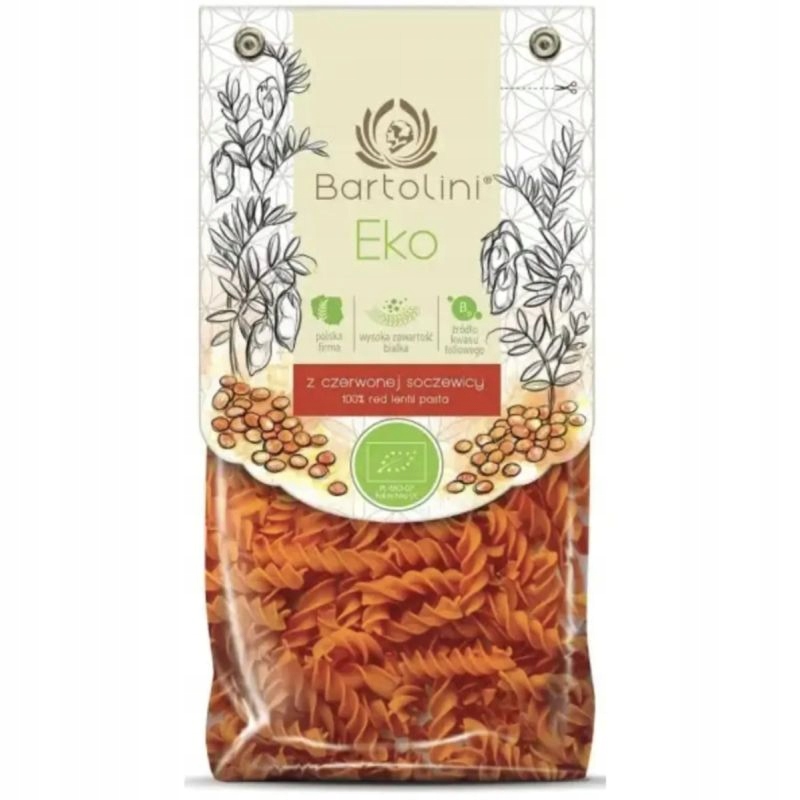 Levně Těstoviny Proteinové (z Červené Čočky) Fusilli 1 kg Bartolini
