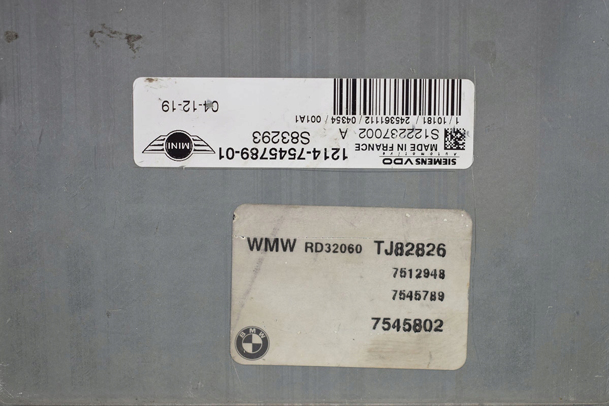 computer control unit of the engine MINI R50 7545789