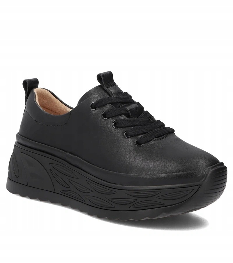 Hers Černé kožené tenisky Filippo DP8006/26 vel. 39