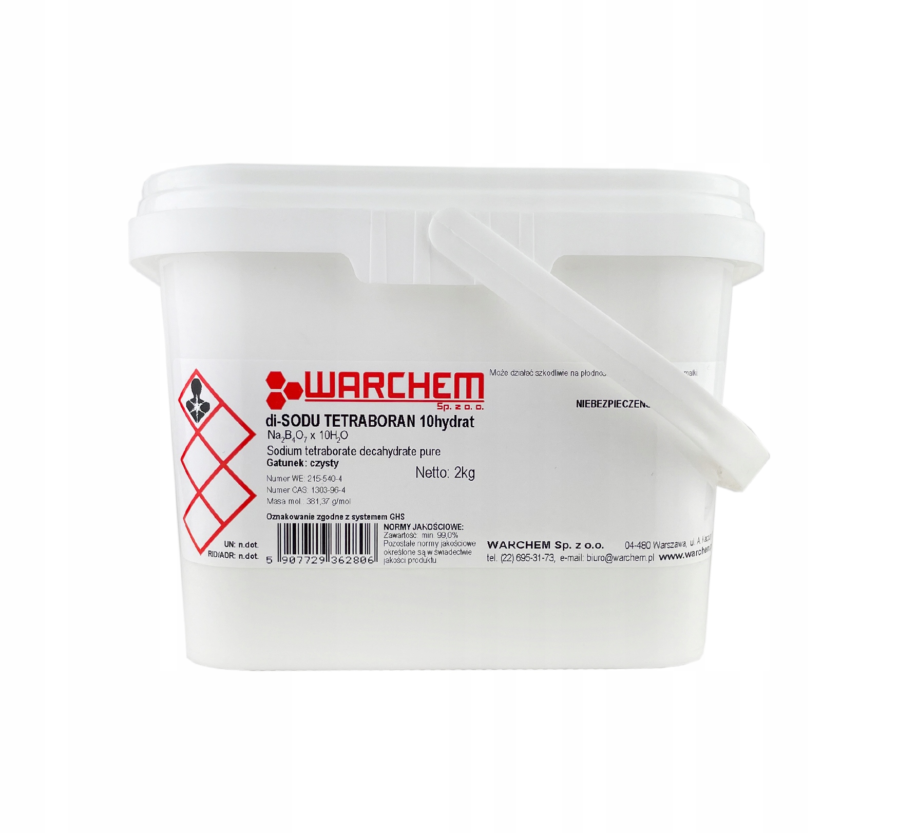 

Tetraboran Sodu 10hydrat (boraks) czysty 2kg