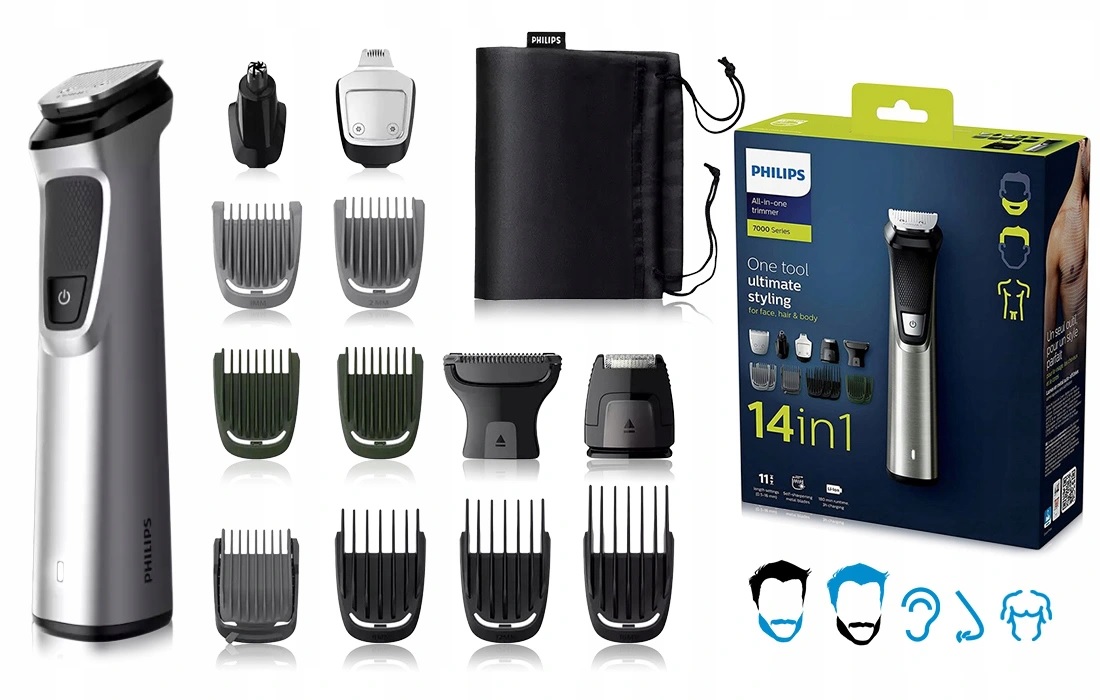 

Trymer Maszynka Philips Multigroom 14w1 Etui