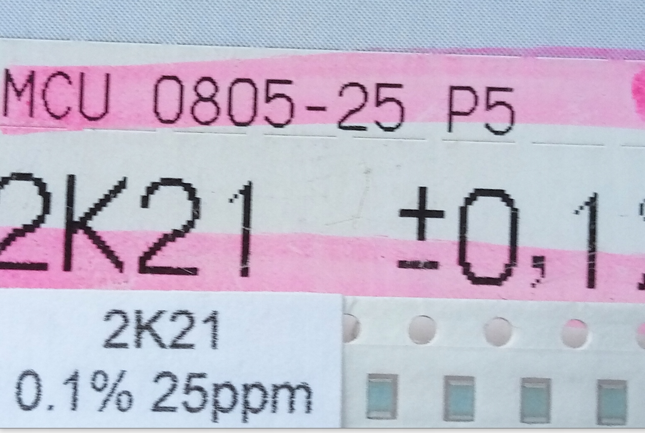 [20szt] Rezystor precyzyjny Smd 2.21K 0.1% 25ppm MCU0805 low noise audio