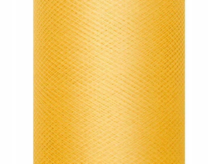 

Tiul Gładki Na Szpulce 30 cm x 50 m Żółty Ślub