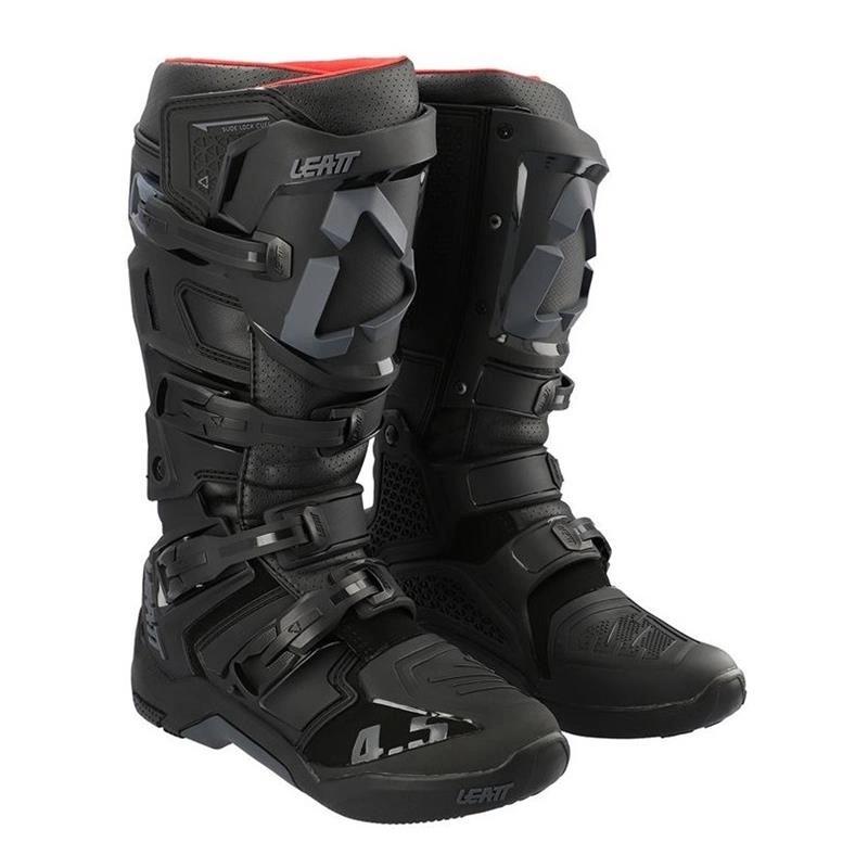 Pánske motocyklové topánky cross enduro Leatt 4.5 Black, čierne Darčeky