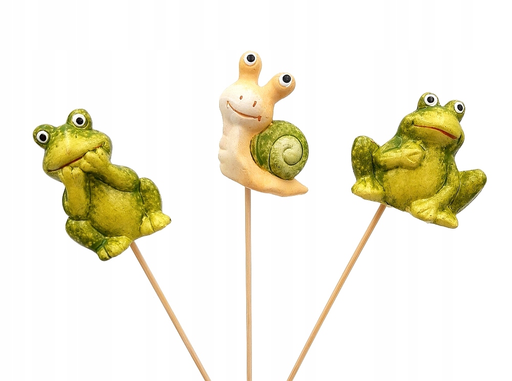 

Figurka Na Piku Ślimak Żaba ozdoba na patyku