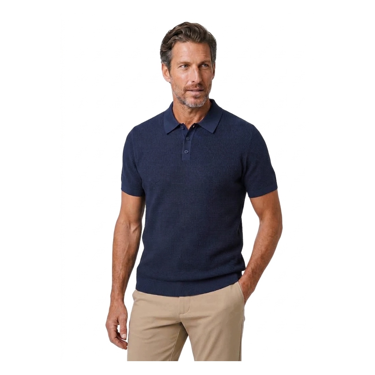 Tmavě modré elegantní polokošile 100% Bavlna Pako Lorente vel XXL
