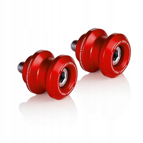 Womet-Tech rolki wahacza slidery M8 CZERWONE BMW