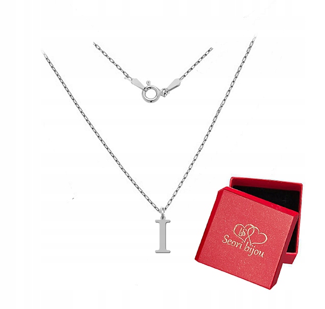 

Naszyjnik Z Literką Literka I Srebro 925 Rodowany