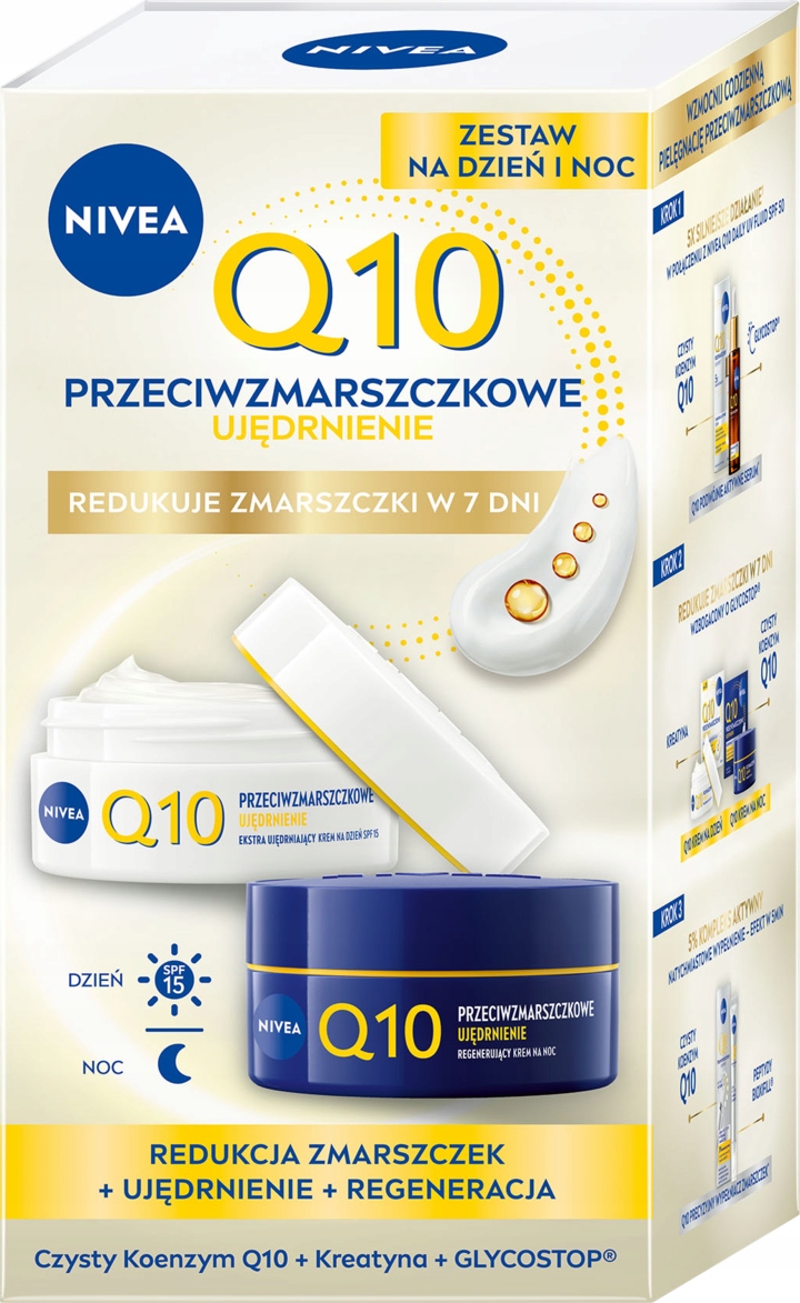 Nivea Q10 Zpevnění Sada Krémů Denní A Noční Krém