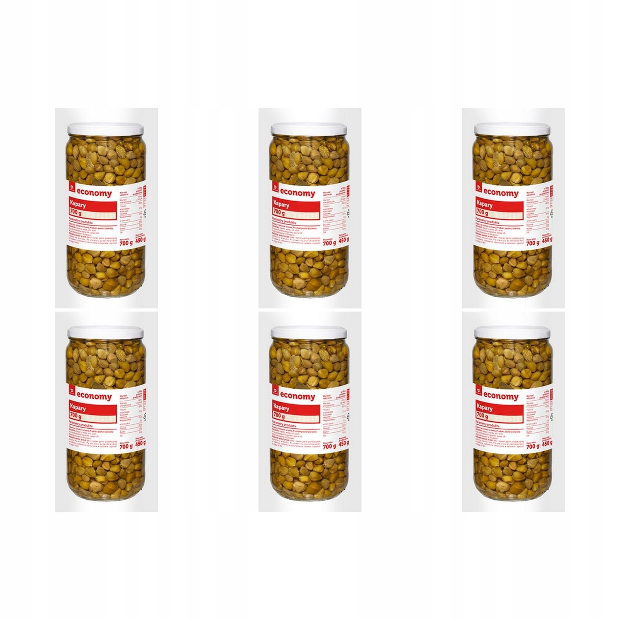 6x 700g Tge kapary w zalewie octowej