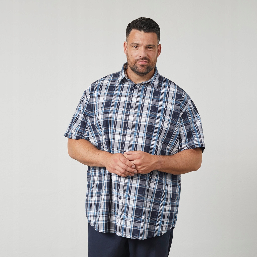 Velká pánská košile s modrou mřížkou North Latitude Velikost 2XL