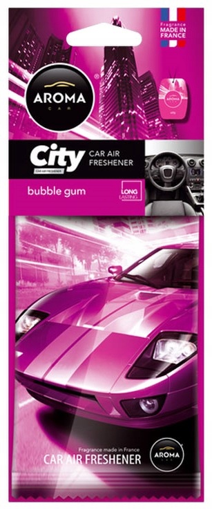 ZAPACH SAMOCHODOWY ZAWIESZKA AROMA CARD BUBBLE GUM Rodzaj zawieszki