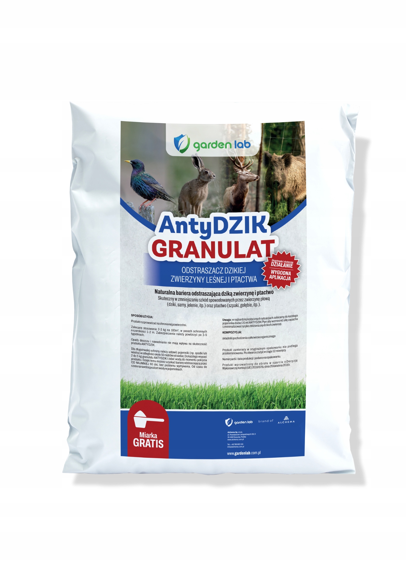 AntiDZIK granulát odpuzovač srnců, jelenů, divokých ptáků, zajíců 10 kg