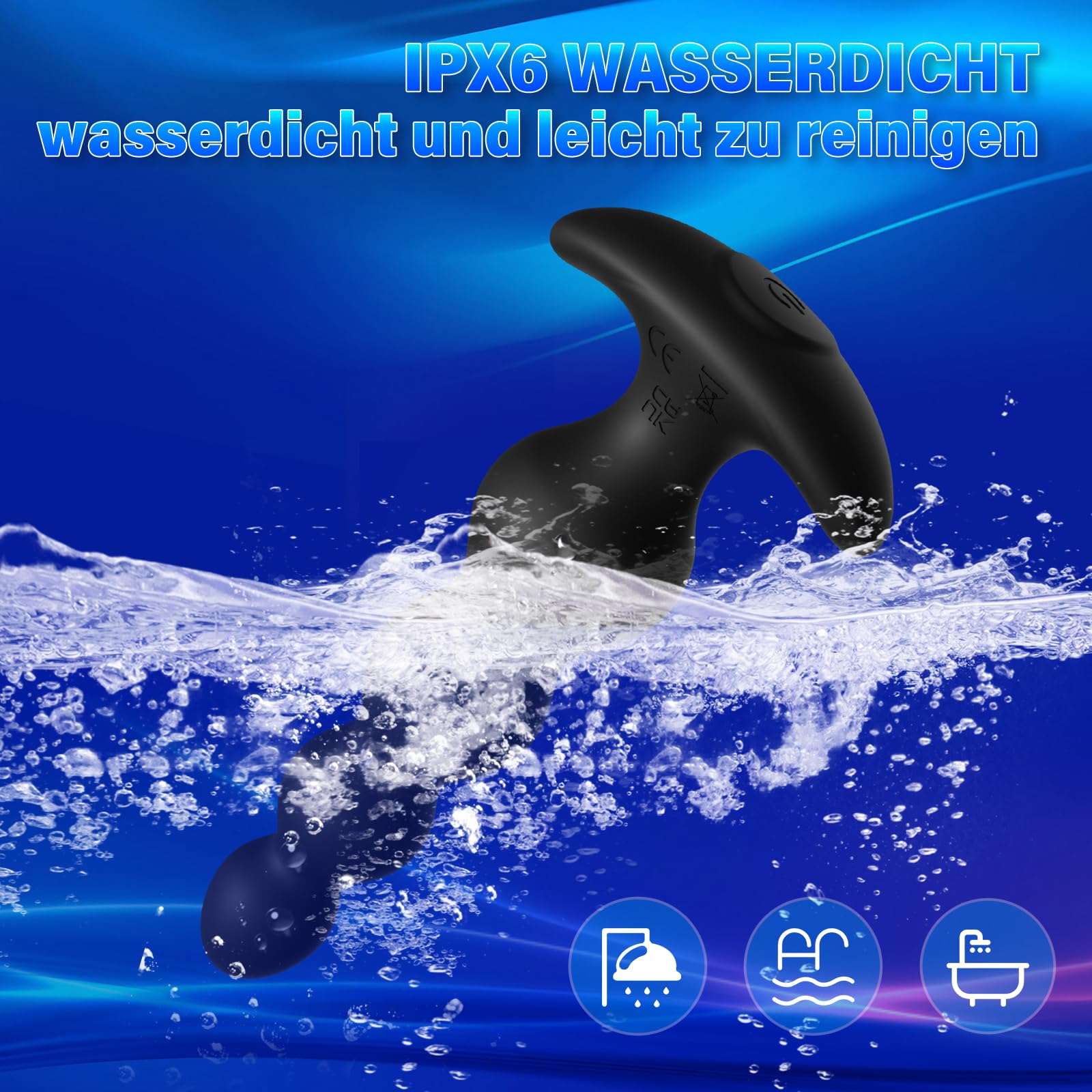 ANALVIBRATOREN Wibrator Analny Silikonowy 14cm 9 Trybów — miniatura 7
