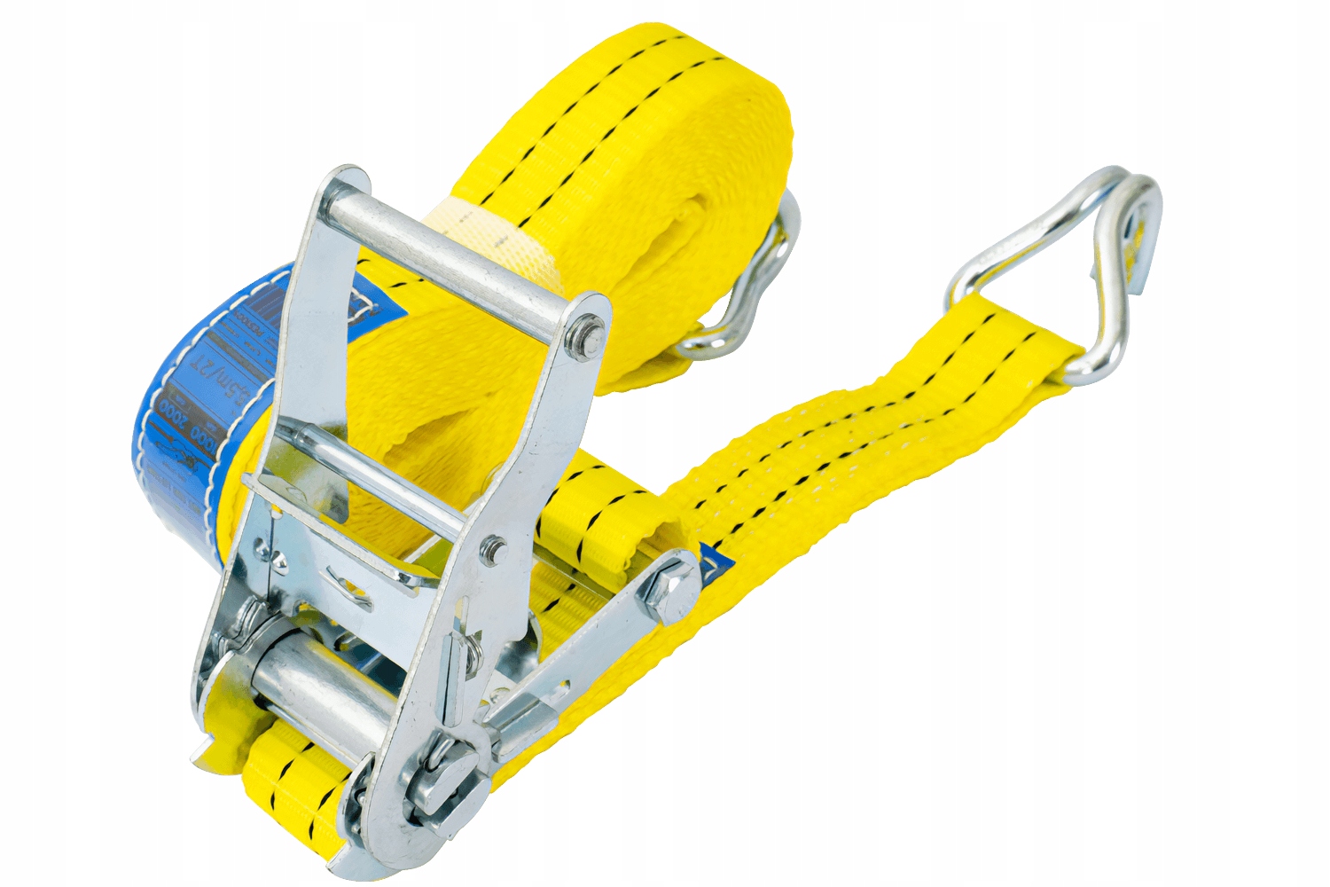 Pas transportowy mocujący z napinaczem do lawet Unitrailer 6m/35mm/2t żółty