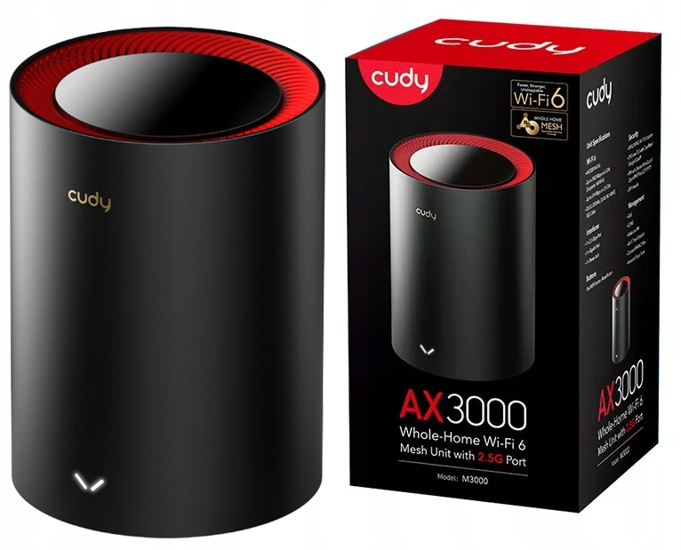 Cudy M3000 Mesh WiFi-6 AX3000 dvojpásmový WiFi router 2,4 GHz 5 GHz