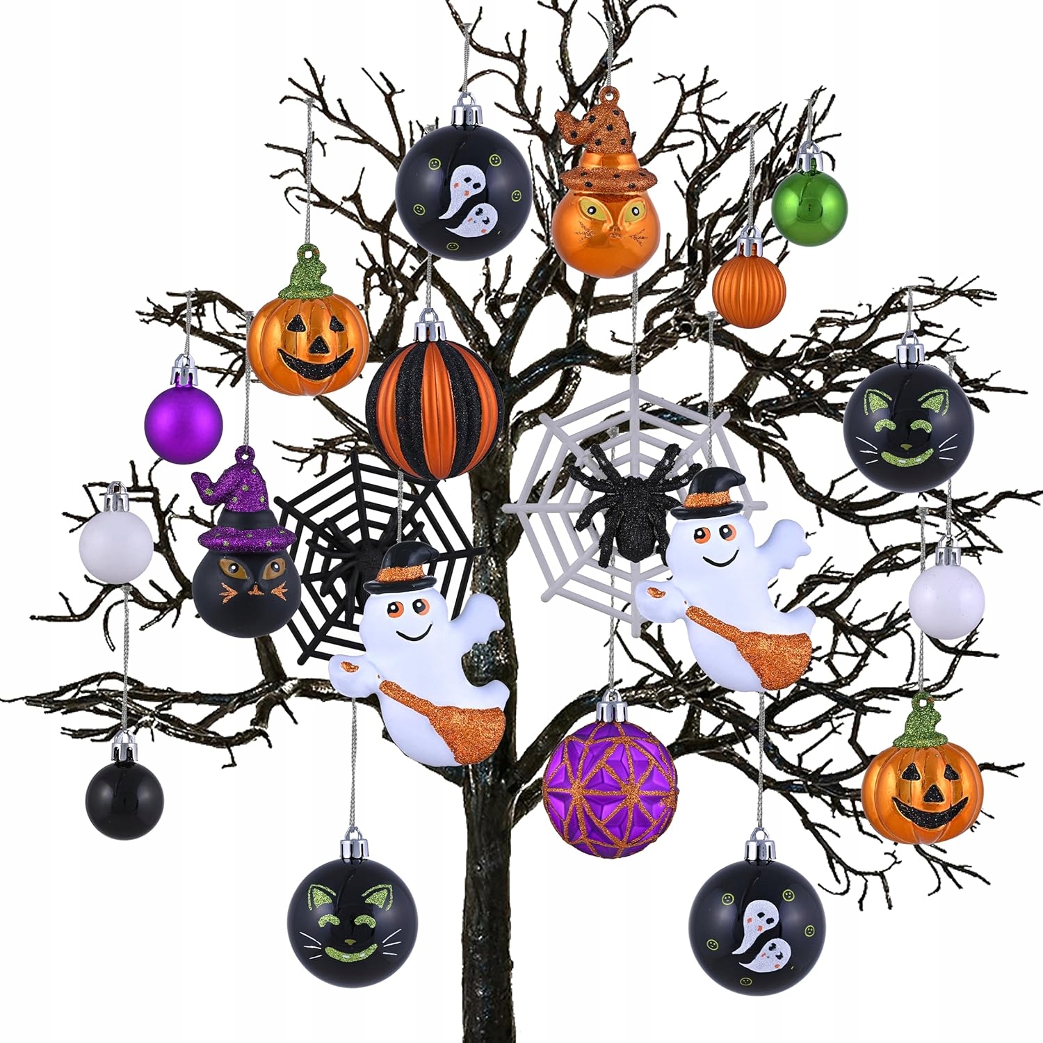 40 Kusů Dekorace Halloween Bomky Dýně Netopýři Ozdoby Dům Zahrada